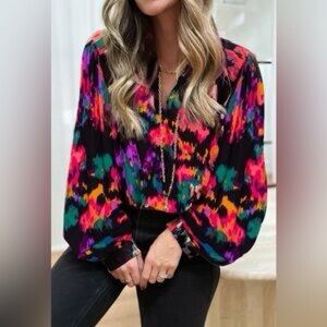 JODIFL Colorful Patterned Blouse
